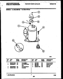 COMPRESSOR PARTS Diagram and Parts List for WAL117P1A2  Frigidaire Air Conditioner