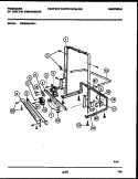 POWER DRY AND MOTOR PARTS Diagram and Parts List for DW8800AWW1  Frigidaire Dishwasher