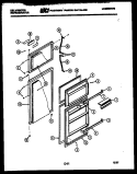 DOOR PARTS Diagram and Parts List for TPK160EN0F  Kelvinator Refrigerator