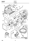 ICE MAKER Diagram and Parts List for FRS22ZGHD0  Frigidaire Refrigerator