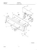 CONTROL PANEL Diagram and Parts List for FWS446GHS1  Frigidaire Washer