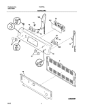 BACKGUARD Diagram and Parts List for FEF376AQG  Frigidaire Range