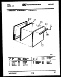 DOOR PARTS Diagram and Parts List for 30KPMAWAN4  Tappan Range