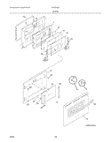 DOOR Diagram and Parts List for PLES389DCE  Frigidaire Range