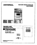 COVER Diagram and Parts List for MGF334BGBB  Frigidaire Range