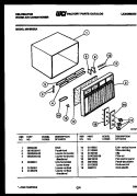 CABINET PARTS Diagram and Parts List for M418D2EA  Kelvinator Air Conditioner