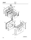 DOOR Diagram and Parts List for FES355ASE  Frigidaire Range