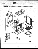 LOWER BODY PARTS Diagram and Parts List for 76-4667-32-06  Tappan Microwave Oven Combo