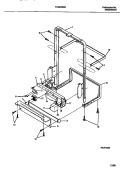 FRAME Diagram and Parts List for FDB878GCT0  Frigidaire Dishwasher