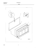 DOOR Diagram and Parts List for WFC07M3HW1  Westinghouse Freezer