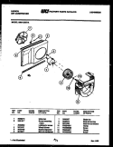 AIR HANDLING PARTS Diagram and Parts List for AM11C6EVA  Gibson Air Conditioner