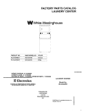 COVER Diagram and Parts List for WLXG42REW1  Westinghouse Washer Dryer Combo