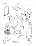 BODY Diagram and Parts List for FEF312BSB  Frigidaire Range