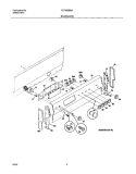BACKGUARD Diagram and Parts List for FEF455BBA  Frigidaire Range