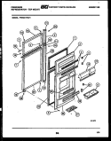 DOOR PARTS Diagram and Parts List for FPES21TNA1  Frigidaire Refrigerator