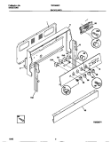 BACKGUARD Diagram and Parts List for TEF383BCWA  Tappan Range