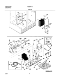 SYSTEM Diagram and Parts List for FRS26HF7BB1  Frigidaire Refrigerator