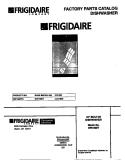COVER Diagram and Parts List for DW1800Y0  Frigidaire Dishwasher