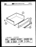DRAWER PARTS Diagram and Parts List for CEC4S7DTAA  Gibson Range