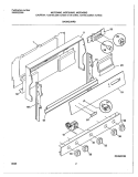 BACKGUARD Diagram and Parts List for MGF324BGDE  Frigidaire Range