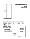 COVER Diagram and Parts List for FRS26H5ASB0  Frigidaire Refrigerator