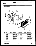 DOOR PARTS Diagram and Parts List for 31-2759-23-01  Tappan Range