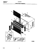 CABINET FRONT AND WRAPPER Diagram and Parts List for GAL128W1A1  Gibson Air Conditioner
