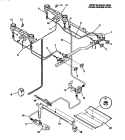 BURNER Diagram and Parts List for 30-2242-00-04  Tappan Range