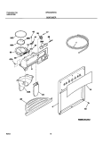 ICE & WATER DISPENSER Diagram and Parts List for WRS23MW3AW5  Westinghouse Refrigerator