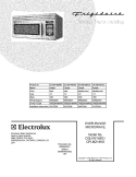 COVER Diagram and Parts List for CPLMZ169GCC  Frigidaire Microwave