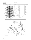 SYSTEM Diagram and Parts List for FFU14K1CW1  Frigidaire Freezer