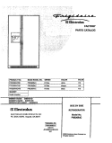 COVER Diagram and Parts List for FRS26R4CB0  Frigidaire Refrigerator