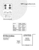 COVER Diagram and Parts List for FED355EBD  Frigidaire Range