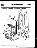 CABINET PARTS Diagram and Parts List for UFL2075ECW2  Frigidaire Freezer