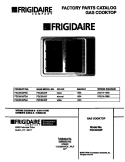 COVER Diagram and Parts List for FGC3X4XFSA  Frigidaire Cooktop
