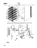 SYSTEM Diagram and Parts List for GFU21M4GW0  Gibson Freezer