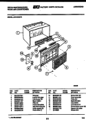 CABINET PARTS Diagram and Parts List for AH11EN2T1  Frigidaire Air Conditioner