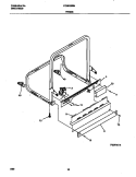 FRAME Diagram and Parts List for FDB935RHB0  Frigidaire Dishwasher