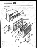 CABINET PARTS Diagram and Parts List for AL117R1A1  Frigidaire Air Conditioner