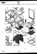 BODY PARTS Diagram and Parts List for FEF367CASA  Frigidaire Range