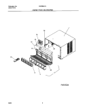 CABINET Diagram and Parts List for FAC086L7A2  Frigidaire Air Conditioner