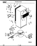 SYSTEM AND AUTOMATIC DEFROST PARTS Diagram and Parts List for FRT18PRBW0  Frigidaire Refrigerator