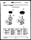BURNER PARTS Diagram and Parts List for 30-3860-00-01  Tappan Range