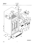 CABINET Diagram and Parts List for GLHT186TAQ4  Frigidaire Refrigerator