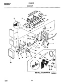 ICE MAKER Diagram and Parts List for FRS28ZGED3  Frigidaire Refrigerator