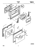 DOOR Diagram and Parts List for FEB756CETG  Frigidaire Wall Oven