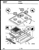 COOKTOP AND BROILER DRAWER PARTS Diagram and Parts List for CP303VP2D3  Frigidaire Range