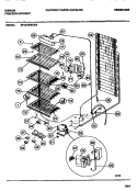 LINER & UNIT Diagram and Parts List for GFU21M9AW3  Gibson Freezer