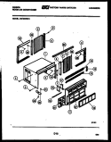 CABINET PARTS Diagram and Parts List for AM12C5EVA  Gibson Air Conditioner