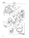 ICE MAKER Diagram and Parts List for FRT21FR6AB4  Frigidaire Refrigerator
